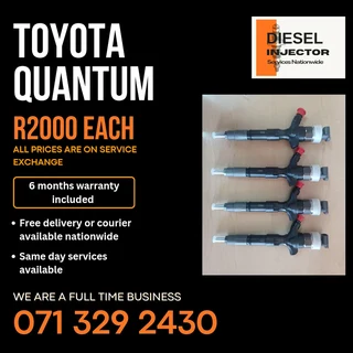 Toyota Quantum Diesel Injectors For Sale With Warranty