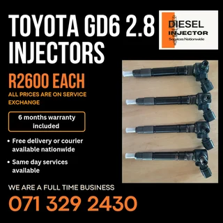Toyota Gd6 2.8 Diesel Injectors For Sale With Warranty