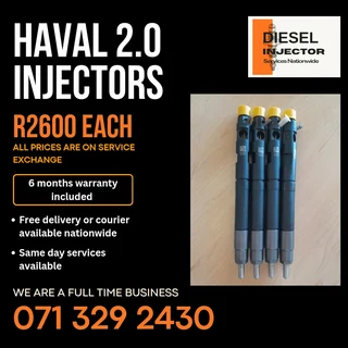 Haval 2.0 Injectors For Sale With Warranty