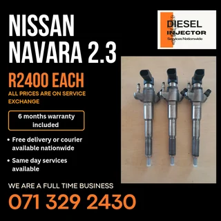 Nissan Navara 2.3 Diesel Injectors For Sale With Warranty