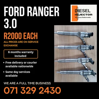 Ford Ranger 3.0 Diesel Injectors For Sale With Warranty