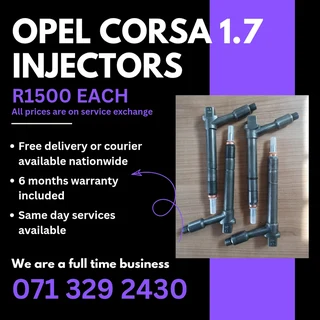 Opel Corsa 1.7 Injectors For Sale With Warranty