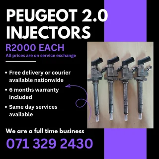 Peugeot 2.0 Diesel Injectors For Sale With Warranty