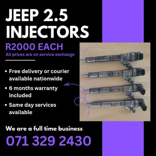 Jeep 2.5 Diesel Injectors For Sale With Warranty