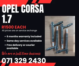 Opel Corsa 1.7 Injectors For Sale With Warranty