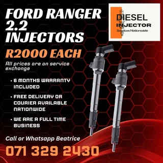 Ford Ranger 2.2 Diesel Injectors For Sale With Warranty