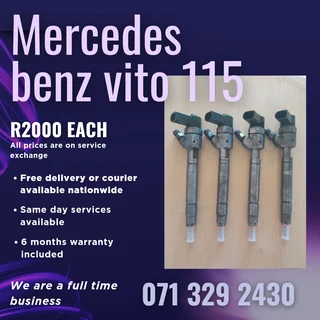 Mercedes Benz Vito 115 Diesel Injectors For Sale With Warranty