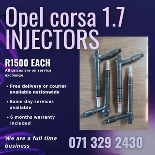 Opel Corsa 1.7 Injectors For Sale With Warranty On
