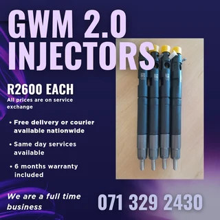 Gwm Steed 2.0 Injectors For Sale With Warranty On