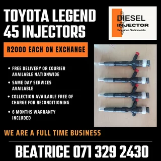 Toyota Legend 45 Injectors For Sale With Warranty