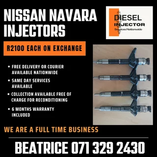 Nissan Navara Yd25 Injectors For Sale With Warranty On