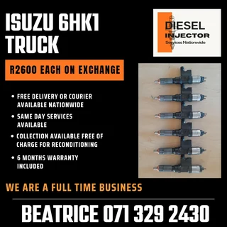 Isuzu 6hk1 Truck Injectors For Sale With Warranty On