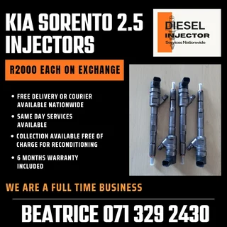 Kia Sorento 2.5 Diesel Injectors For Sale With Warranty