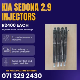 Kia Sedona 2.9 Injectors For Sale With Warranty On