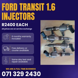 Ford Transit 1.6 Injectors For Sale With Warranty On