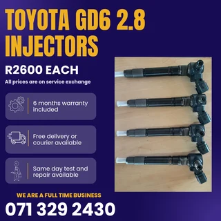 Toyota Gd6 2.8 Injectors For Sale With Warranty