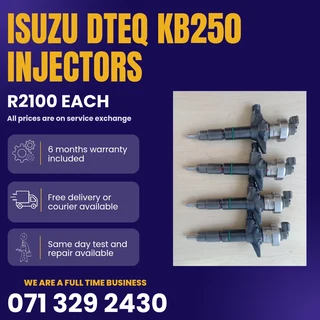 Isuzu Dteq Kb250 Injectors For Sale With Warranty On