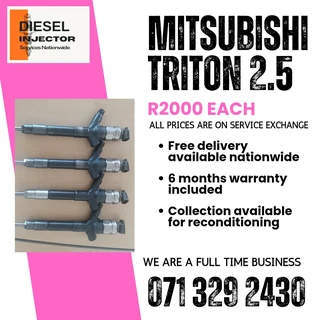 Mitsubishi Triton 2.5 Injectors For Sale With Warranty