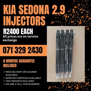 Kia Sedona 2.9 Injectors For Sale With Warranty On