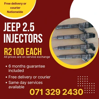 Jeep 2.5 Injectors For Sale With Warranty On