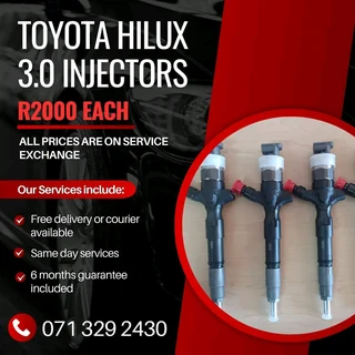 Toyota Hilux 3.0 Injectors For Sale With Warranty On