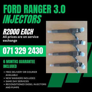 Ford Ranger 3.0 Diesel Injectors For Sale With Warranty