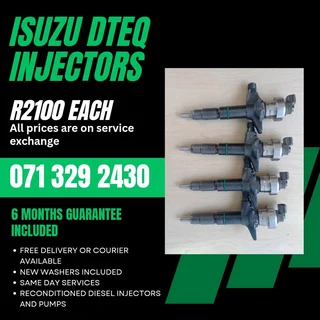 Isuzu Dteq Kb250 Injectors For Sale With Warranty On