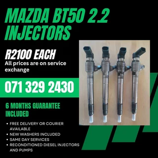 Mazda Bt50 2.2 Diesel Injectors For Sale With Warranty