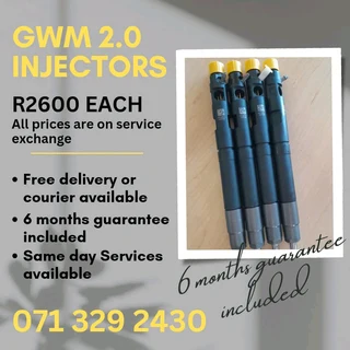 Gwm Steed 2.0 Vgt Injectors For Sale With Warranty On
