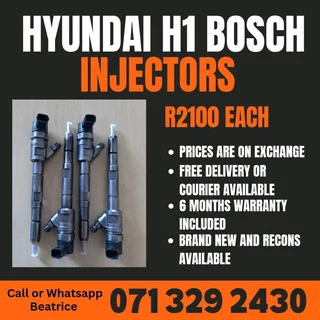 Hyundai H1 Bosch Diesel Injectors For Sale With Warranty