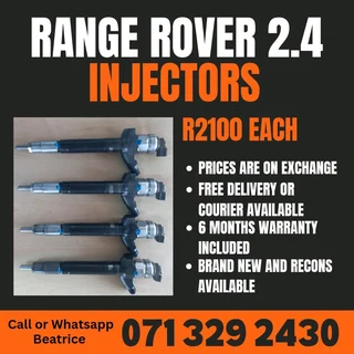 Range Rover 2.4 Diesel Injectors For Sale With Warranty