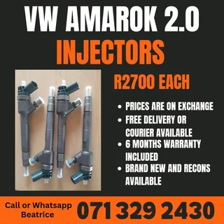 Vw Amarok 2.0 Diesel Injectors For Sale With Warranty