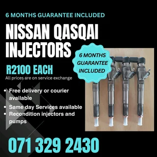 Nissan Qasqai 1.5 Diesel Injectors For Sale With Warranty