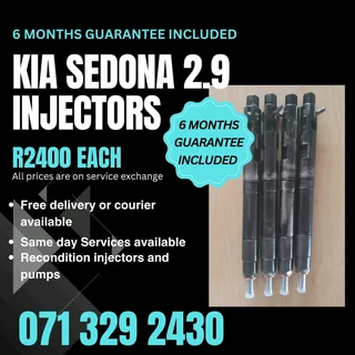 Kia Sedona 2.9 Injectors For Sale With Warranty