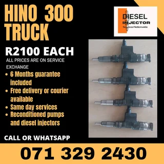 Hino 300 Truck Diesel Injectors For Sale With Warranty