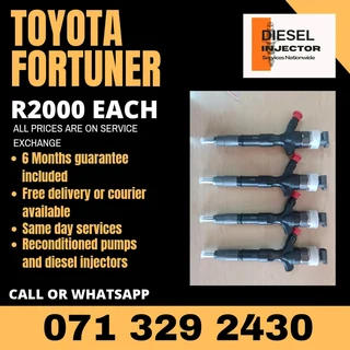 Toyota Fortuner Diesel Injectors For Sale With Warranty