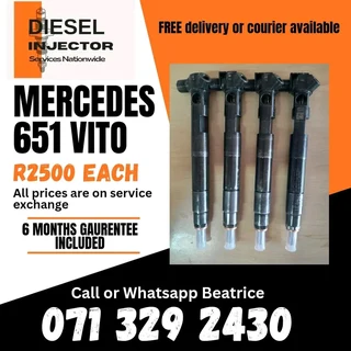 Mercedes Benz 651 Injectors For Sale With Warranty On