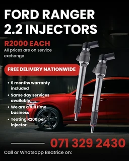 Ford Ranger 2.2 Diesel Injectors For Sale With Warranty