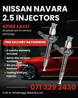 Nissan Navara Yd25 Injectors For Sale With Warranty On