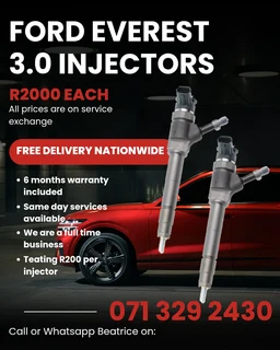 Ford Everest 3.0 Diesel Injectors For Sale With Warranty