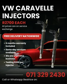 Vw Caravelle Injectors For Sale With Warranty On