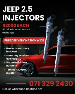 Jeep 2.5 Injectors For Sale With Warranty