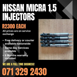 Nissan Micra 1.5 Diesel Injectors For Sale With Warranty