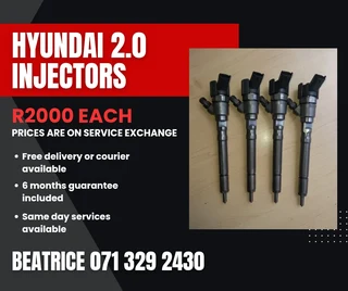 Hyundai 2.0 Injectors For Sale With Warranty