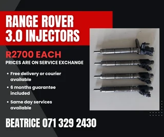 Range Rover 3.0 Injectors For Sale With Warranty
