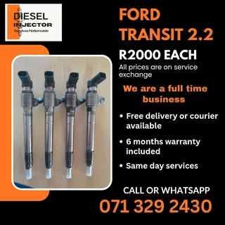 Ford Transit 2.2 Diesel Injectors For Sale With Warranty