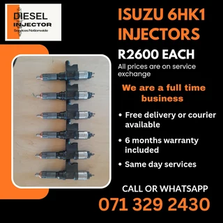 Isuzu 6hk1 Truck Injectors For Sale With Warranty