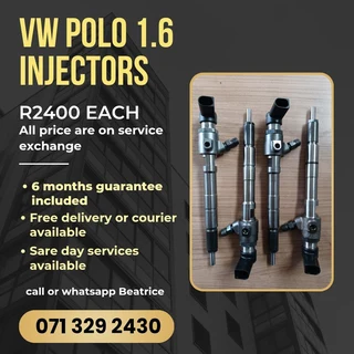 Vw Polo 1.6 Diesel Injectors For Sale With Warranty