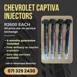 Chevrolet Captiva Diesel Injectors For Sale With Warranty