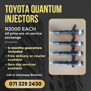 Toyota Quantum Diesel Injectors For Sale With Warranty